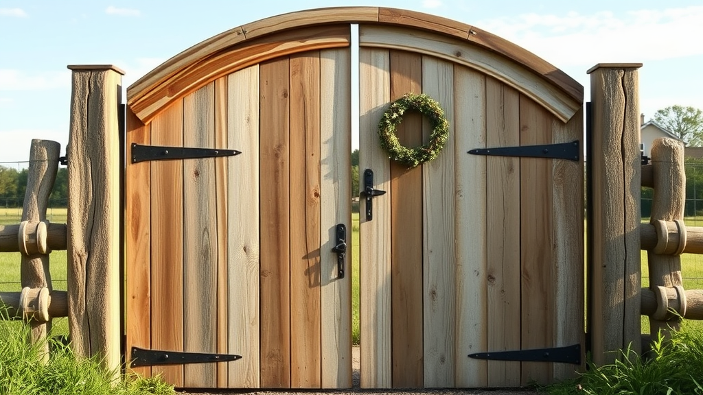 Rustic Wooden Gate Charm