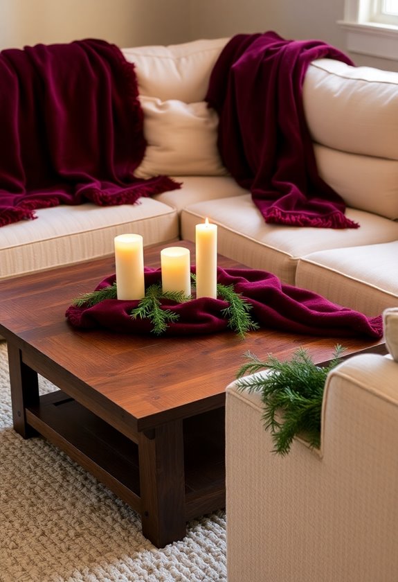 ambiance enhancing candle lighting