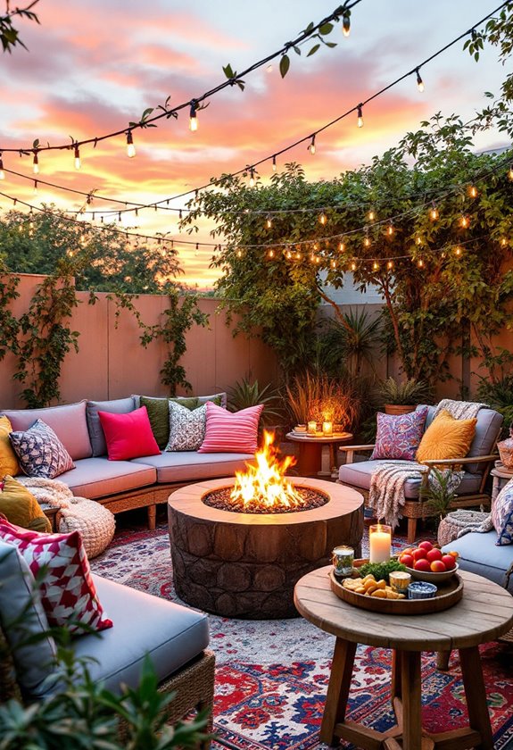build a cozy fire pit