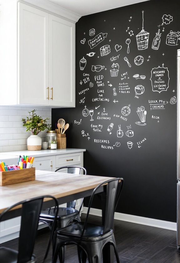 chalkboard wall kitchen ideas