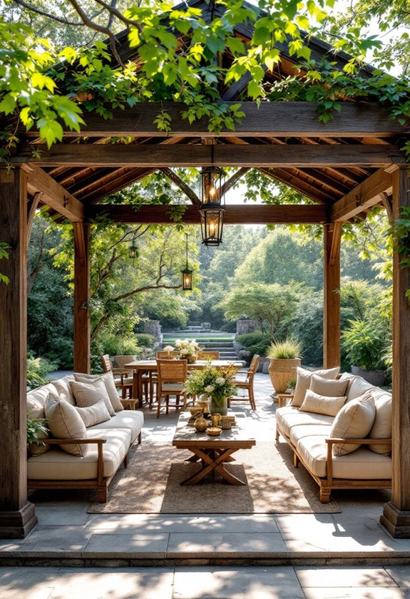 charming outdoor relaxation spaces