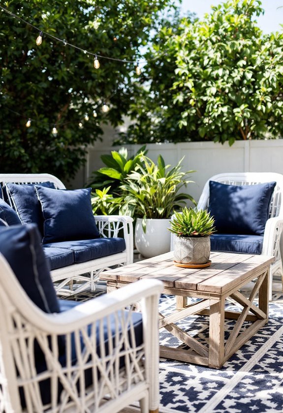 chic outdoor furniture selection