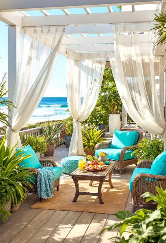 coastal themed outdoor structure