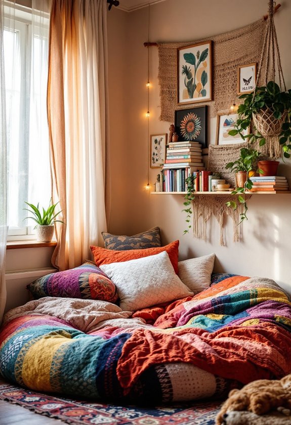 cozy inviting reading space