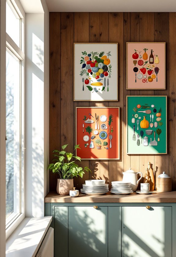 culinary inspired decorative artwork