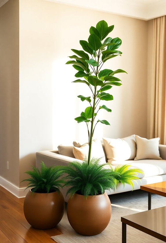decorative indoor plant arrangements