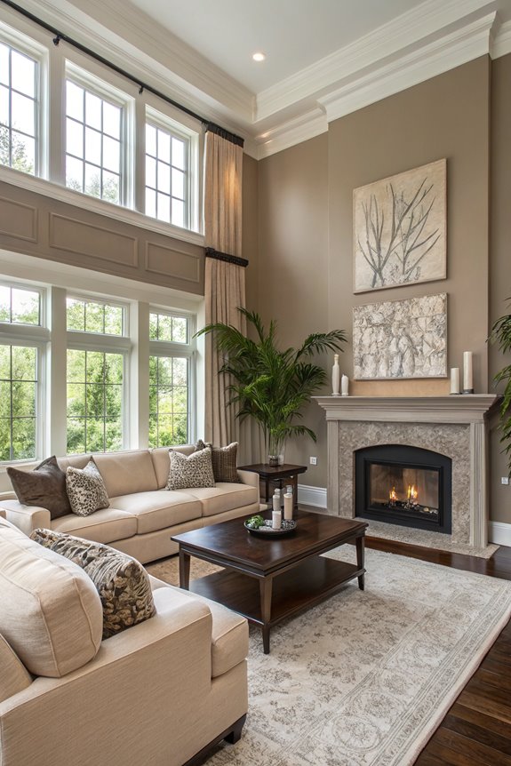 elegant neutral brown shade