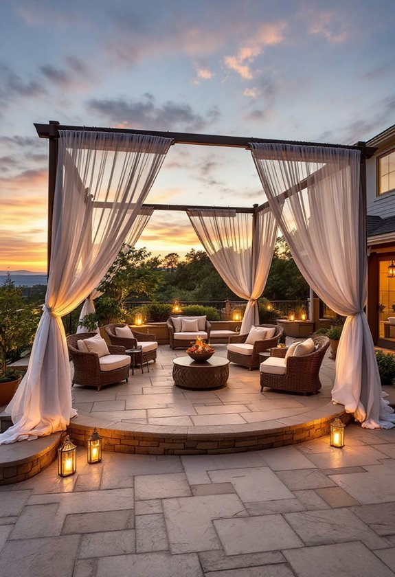 elevated outdoor gathering space