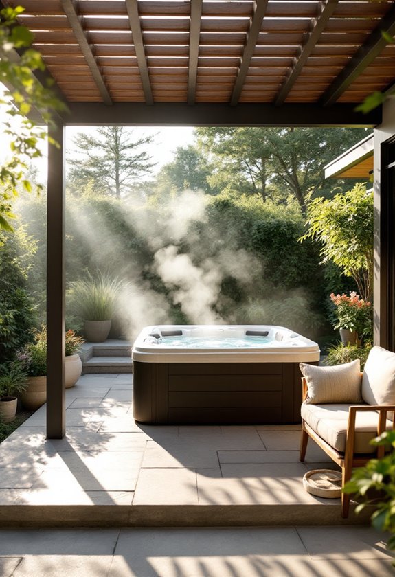 hot tub pergola design