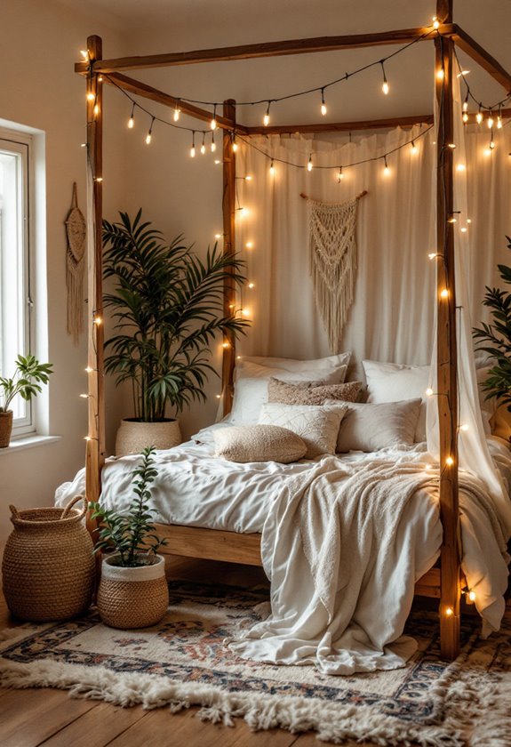 install decorative string lights