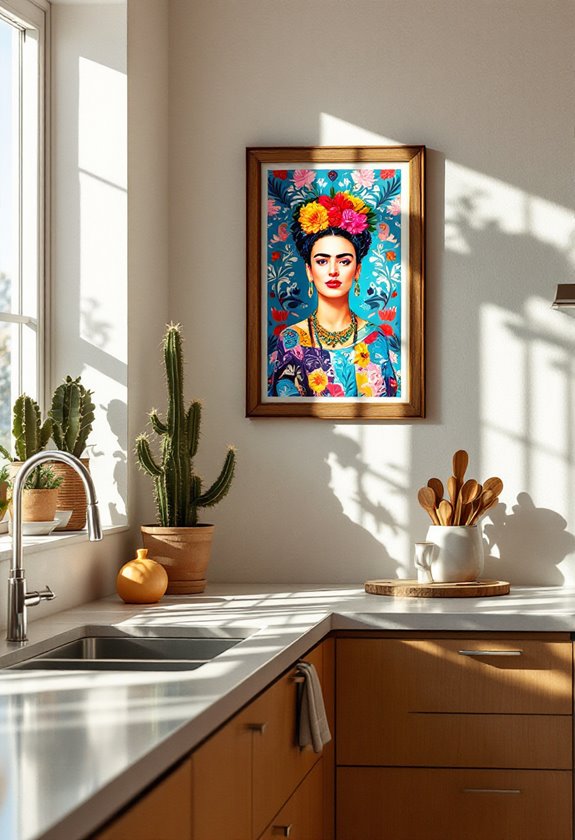 kahlo themed artistic prints collection