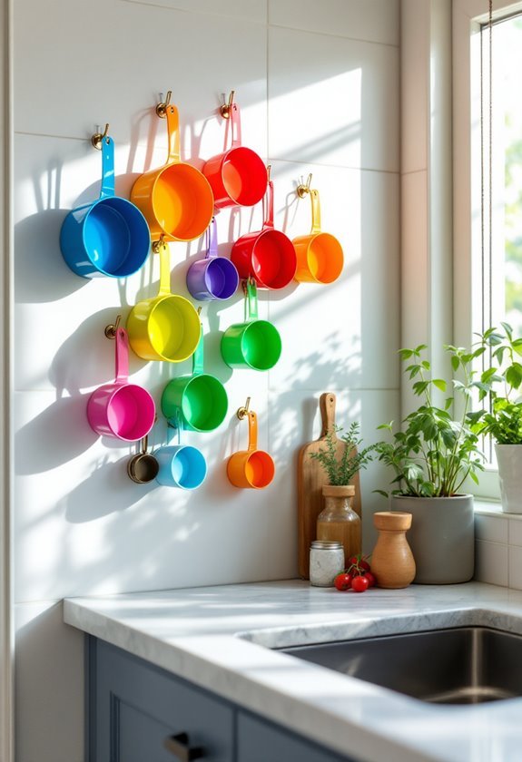 magnetic kitchen measuring cups