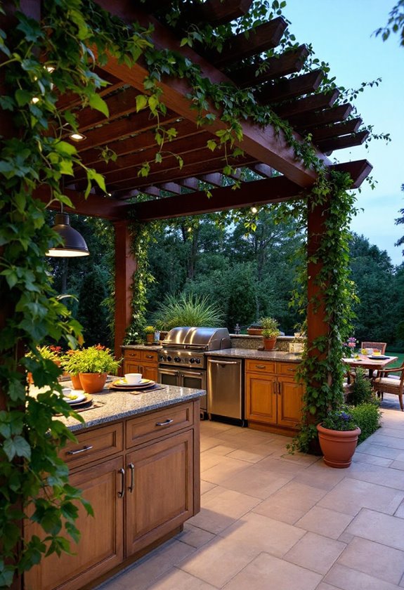 outdoor cooking and relaxation