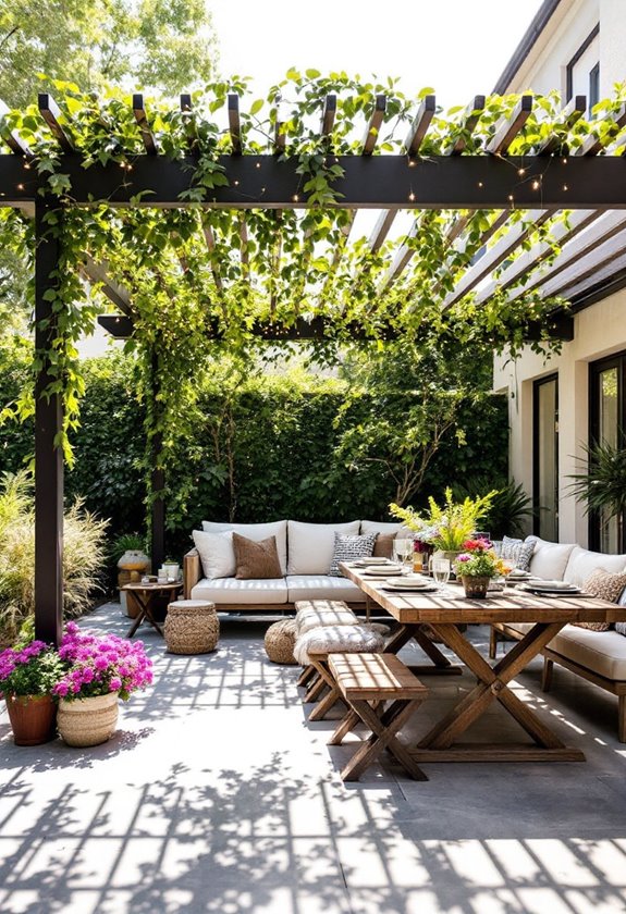 outdoor patio pergola designs