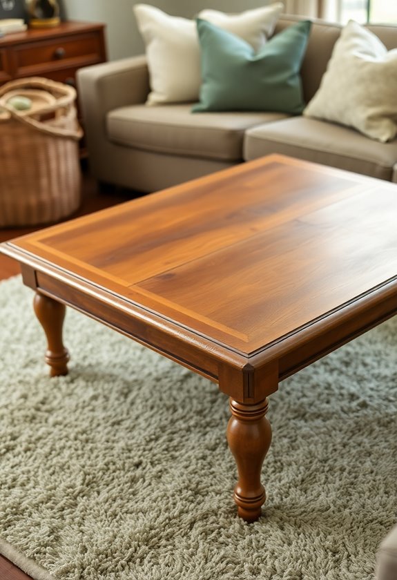 refinish worn coffee furniture