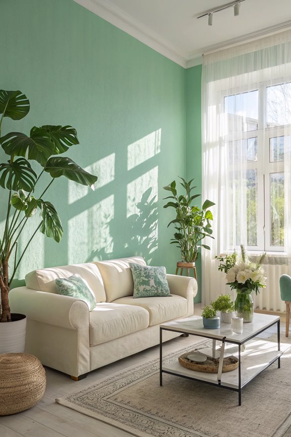 refreshing pale green hue