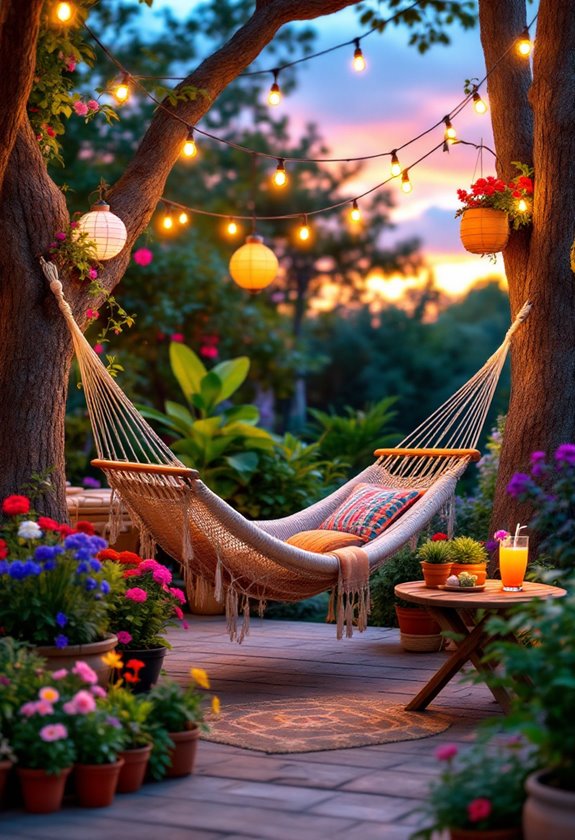 relax in a hammock