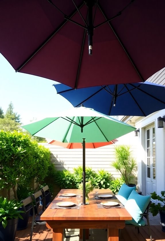 umbrella arrangement layering techniques