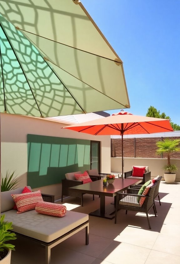 versatile umbrella furniture design