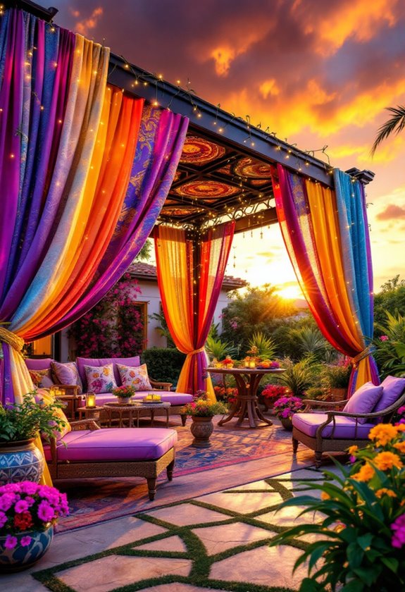 vibrant celebration structure designs