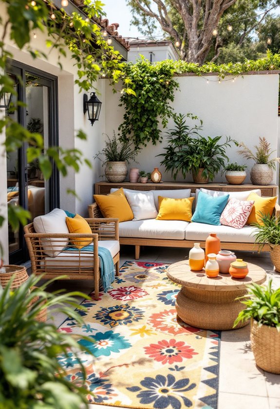 vibrant outdoor area rugs