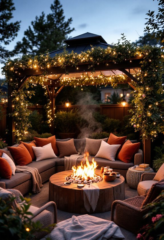 warm outdoor gathering space