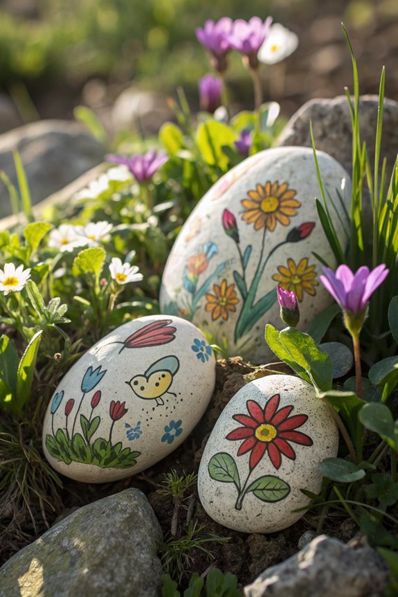 decorative garden stone markers