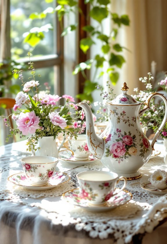 elegant antique tea collections