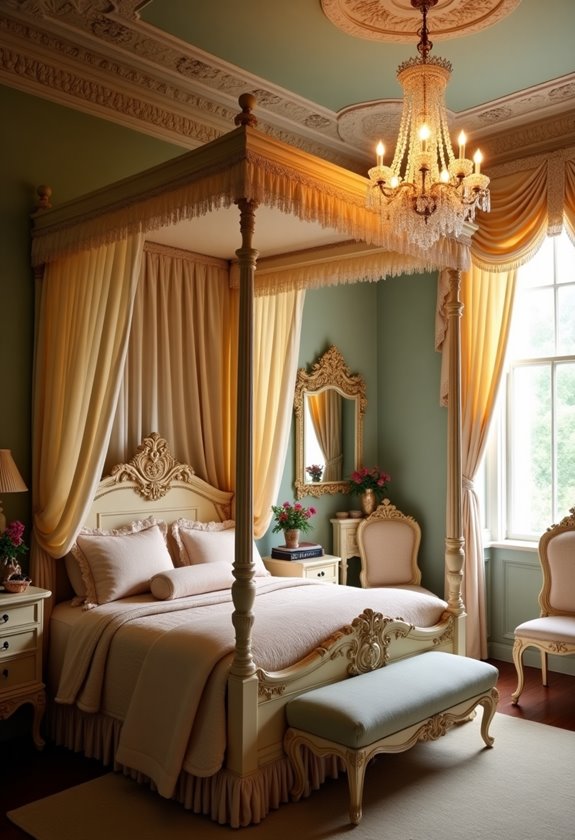 elegant decorative bed cover