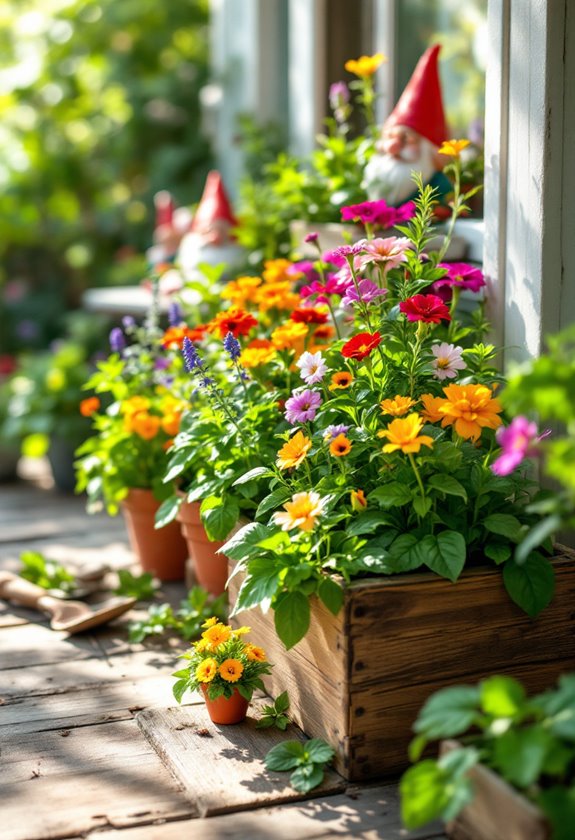 functional spring porch decor
