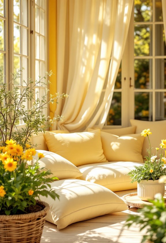 gentle luminous yellow light