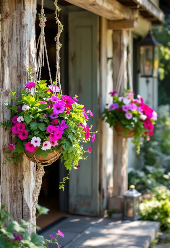 stylish elevated plant display