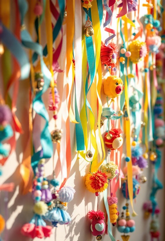 vibrant decorative party accents
