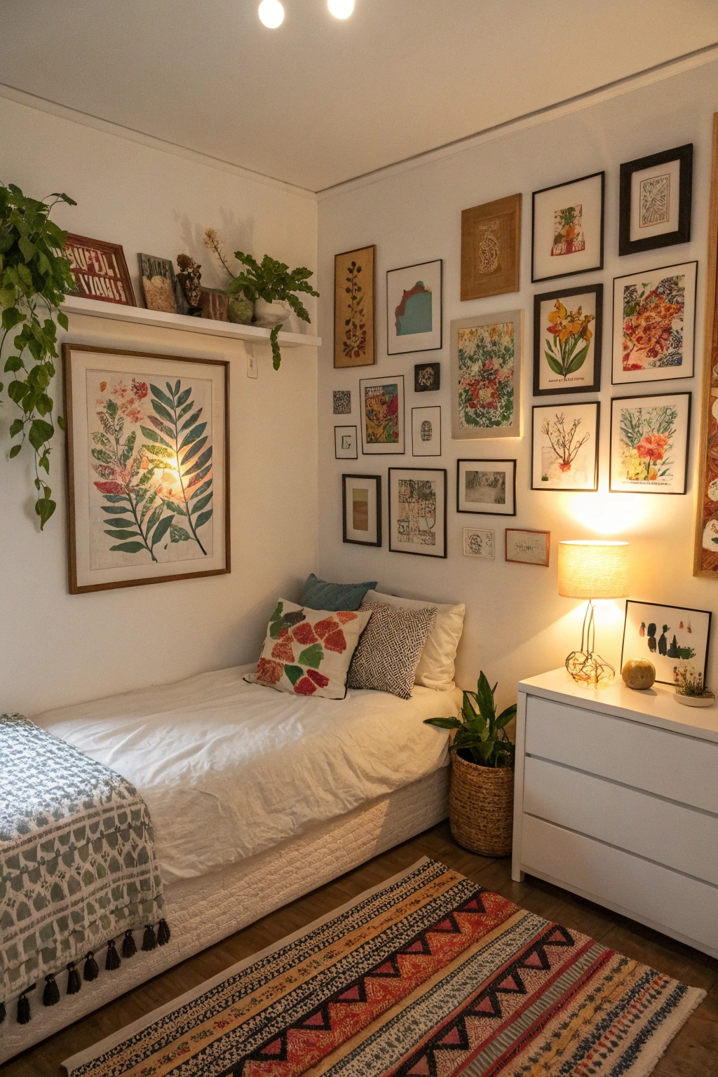 artistic gallery wall design