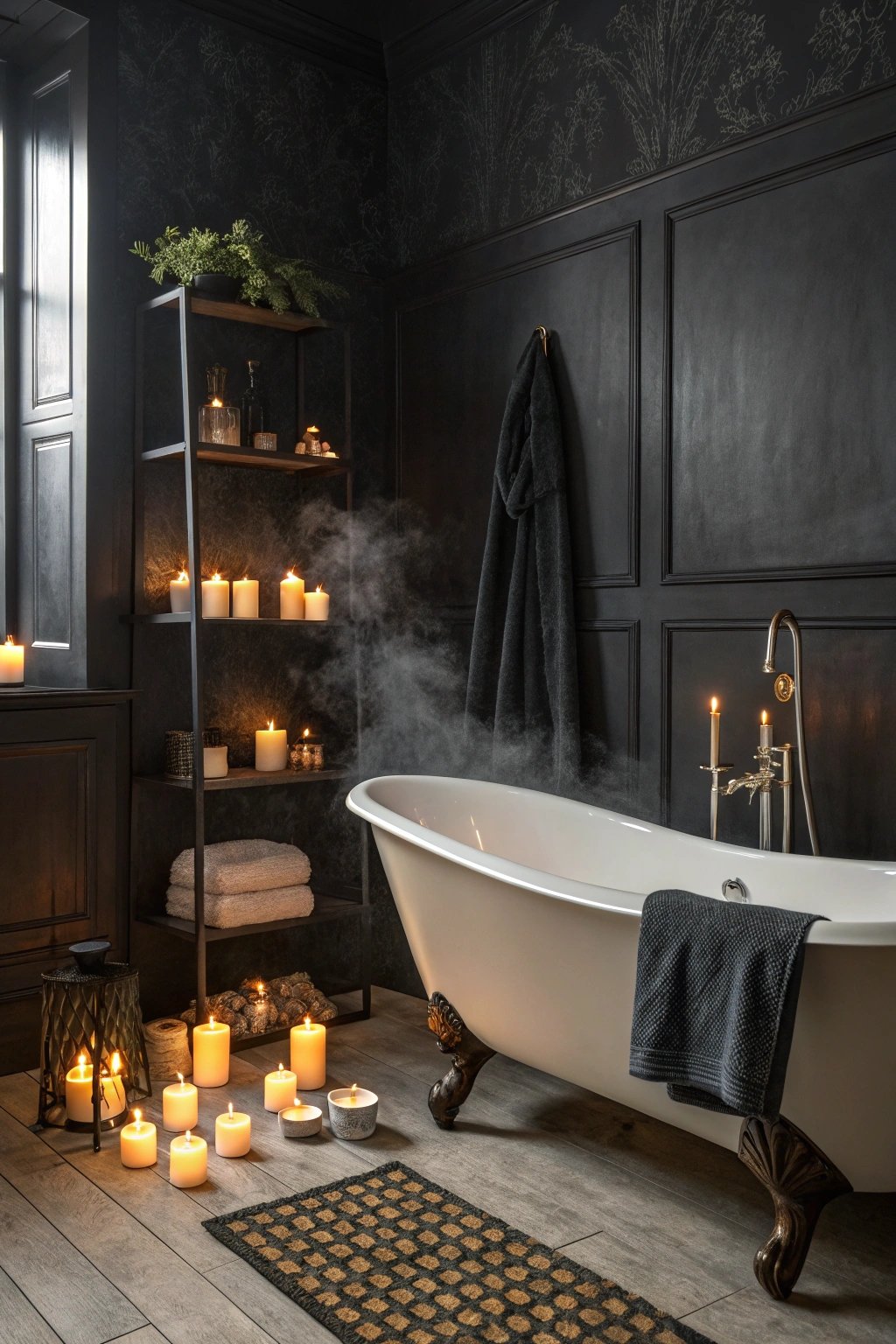 candlelight creates cozy atmosphere