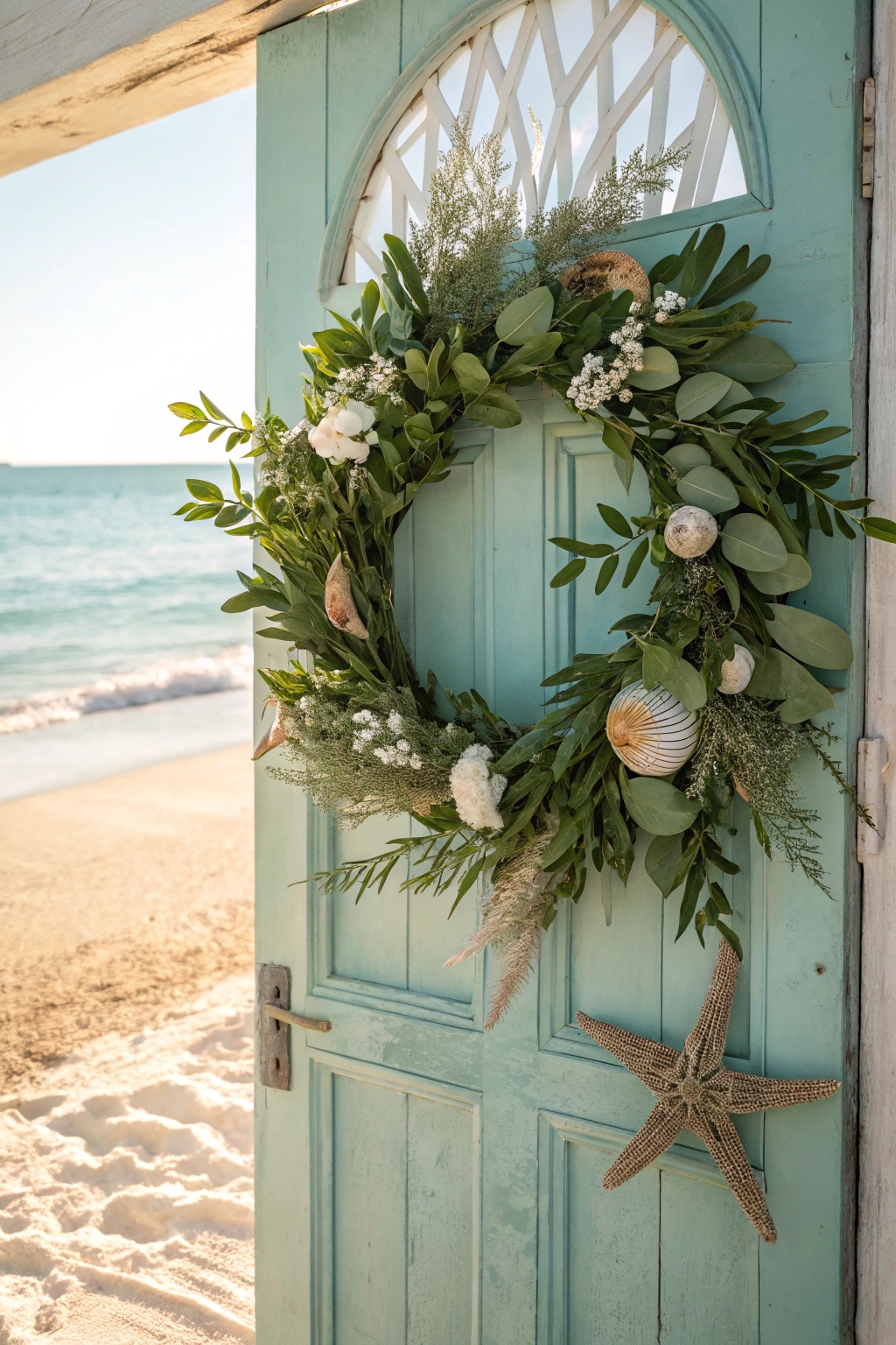 coastal themed decorative wreath