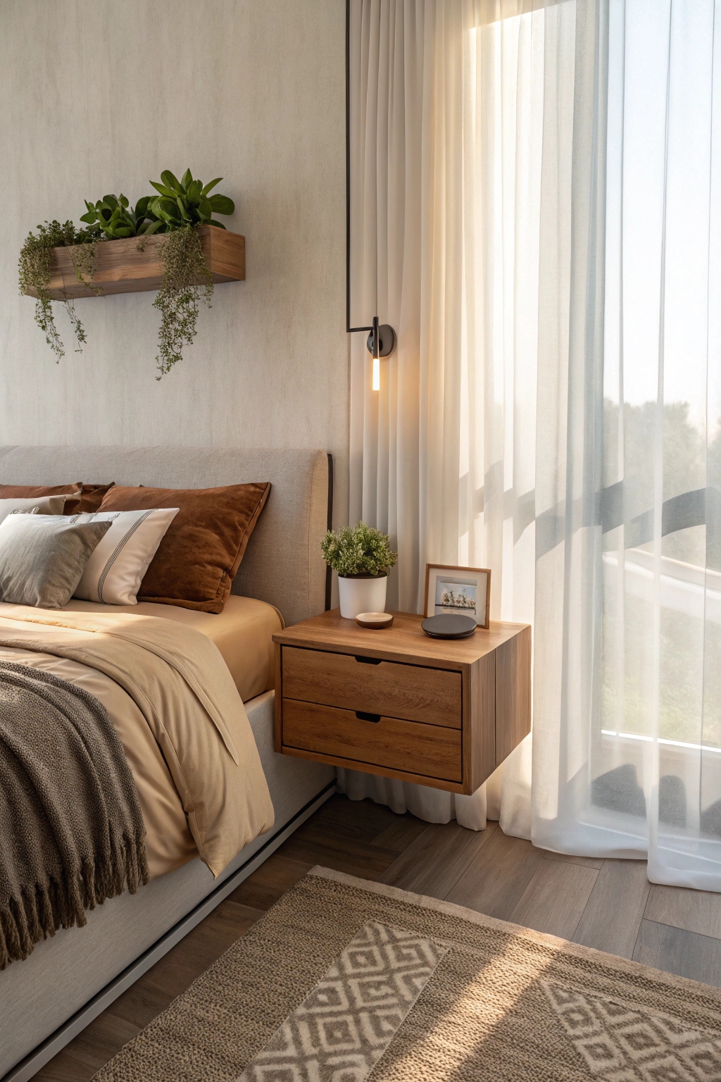 floating nightstand addition suggested