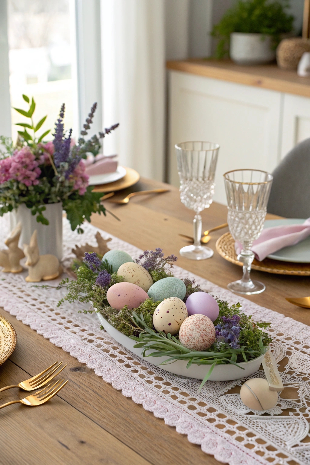 holiday themed table decor