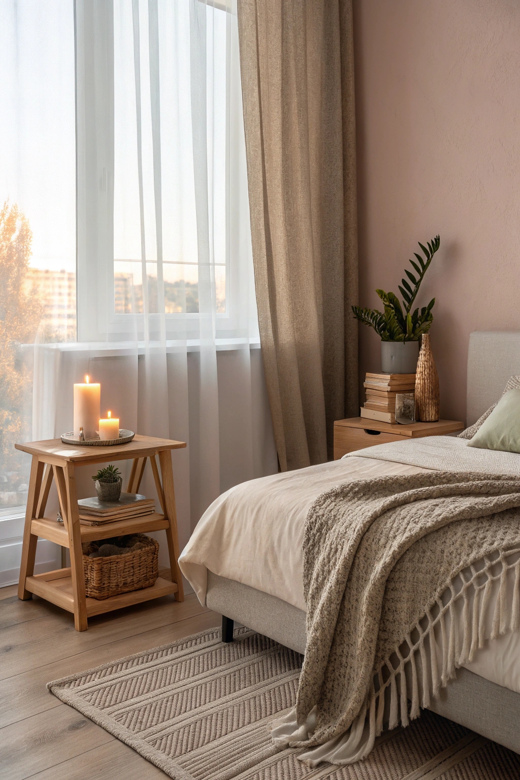 organize bedside essentials conveniently