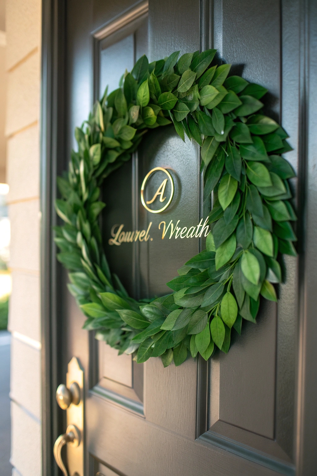 personalized laurel wreath design