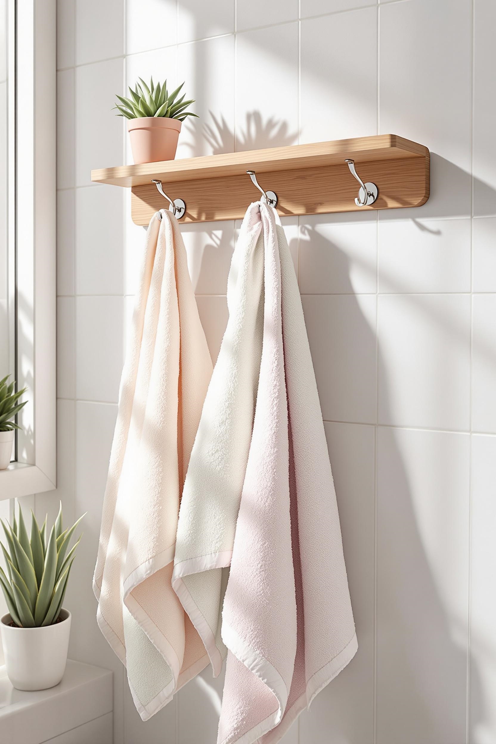 space saving towel storage