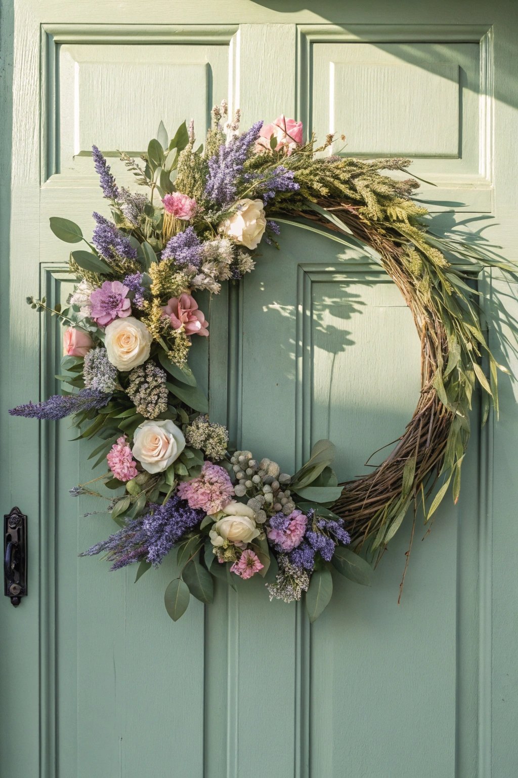 unique floral decorative wreath