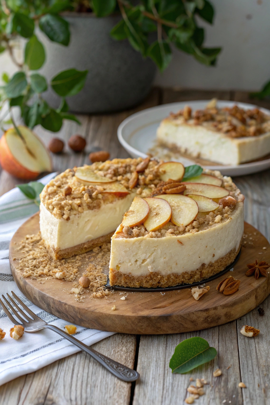 vegan dessert with apples
