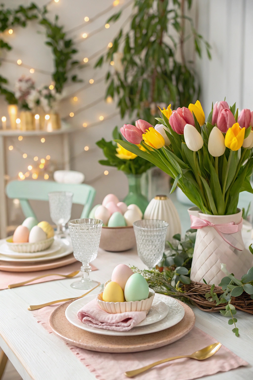 vibrant tulip floral arrangements