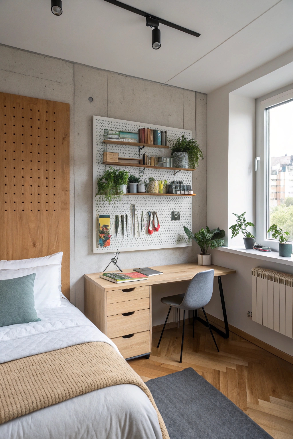 assemble a pegboard display