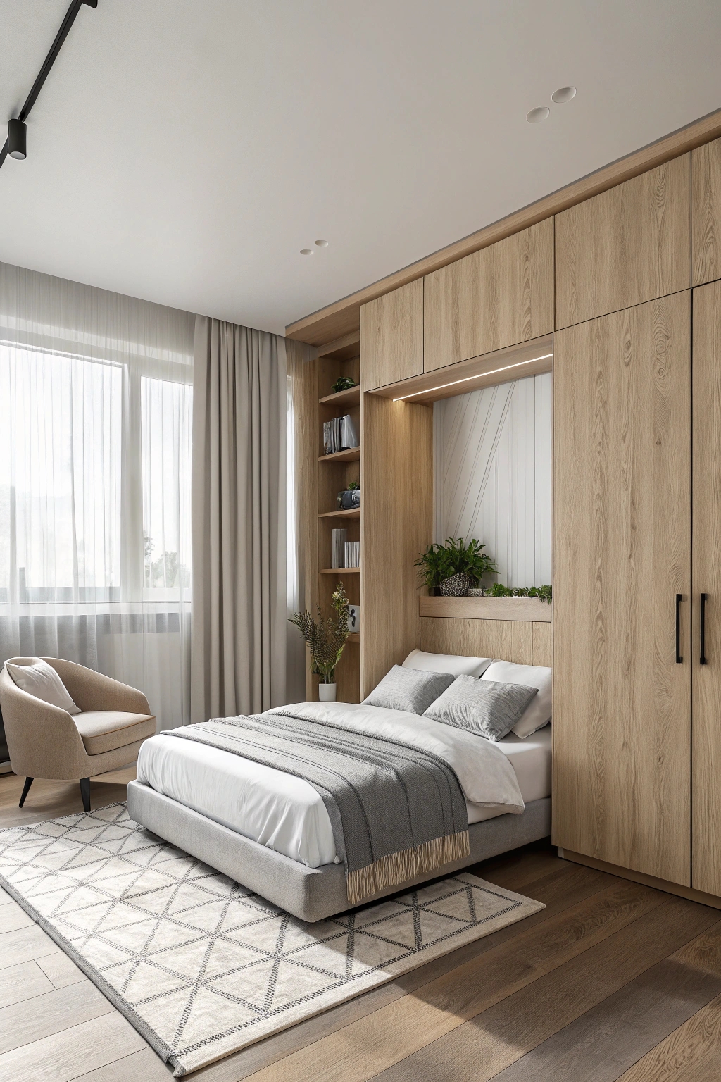 compact scandinavian design bed