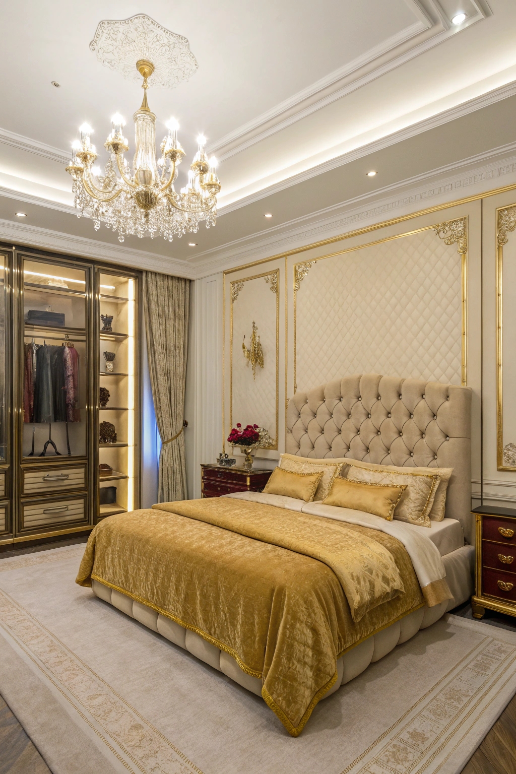 luxurious gold decorative elements