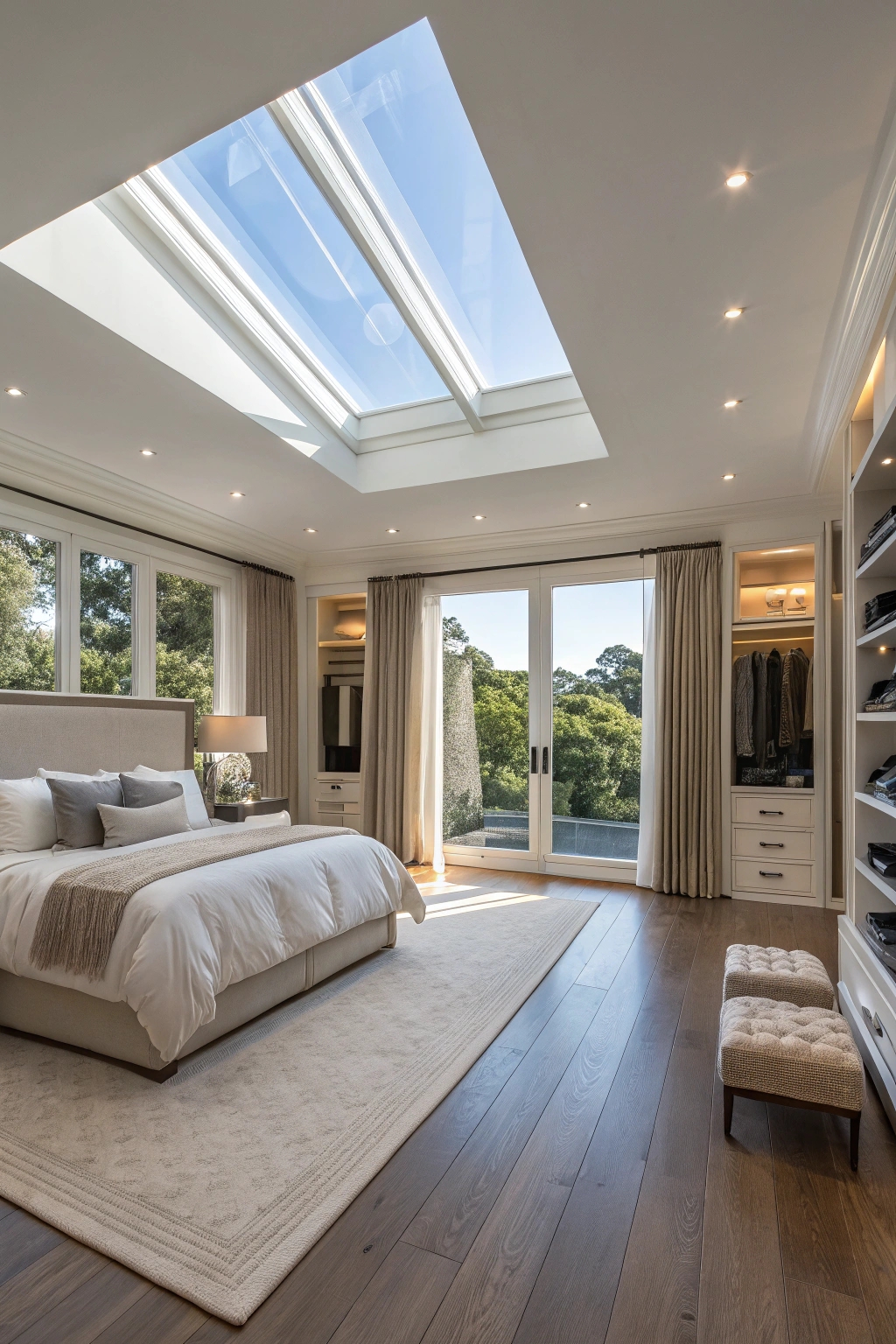 skylit and spacious design
