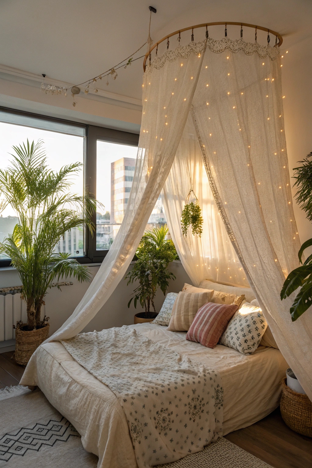 soft fabric canopy installation