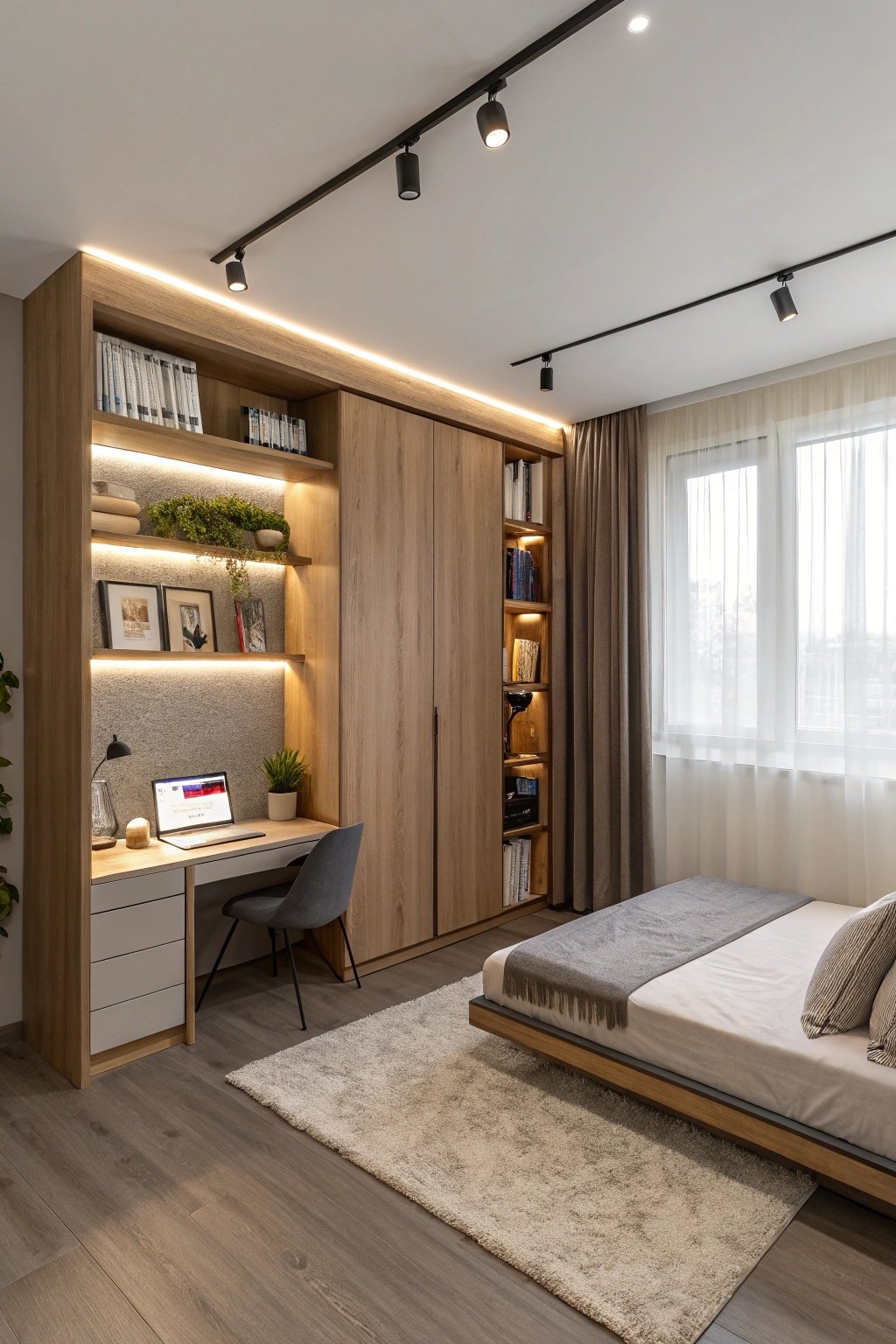 space saving wall bed